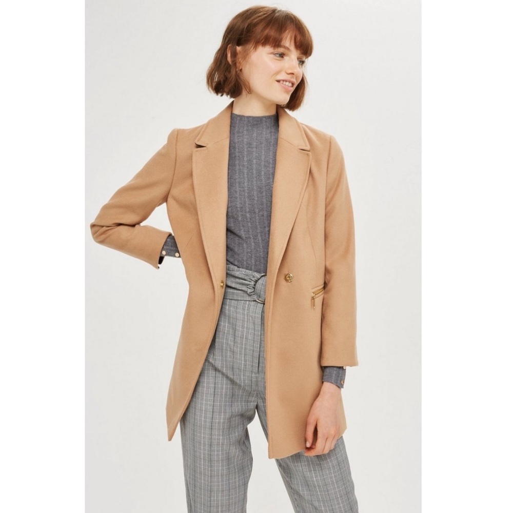Topshop | Button Up Coat